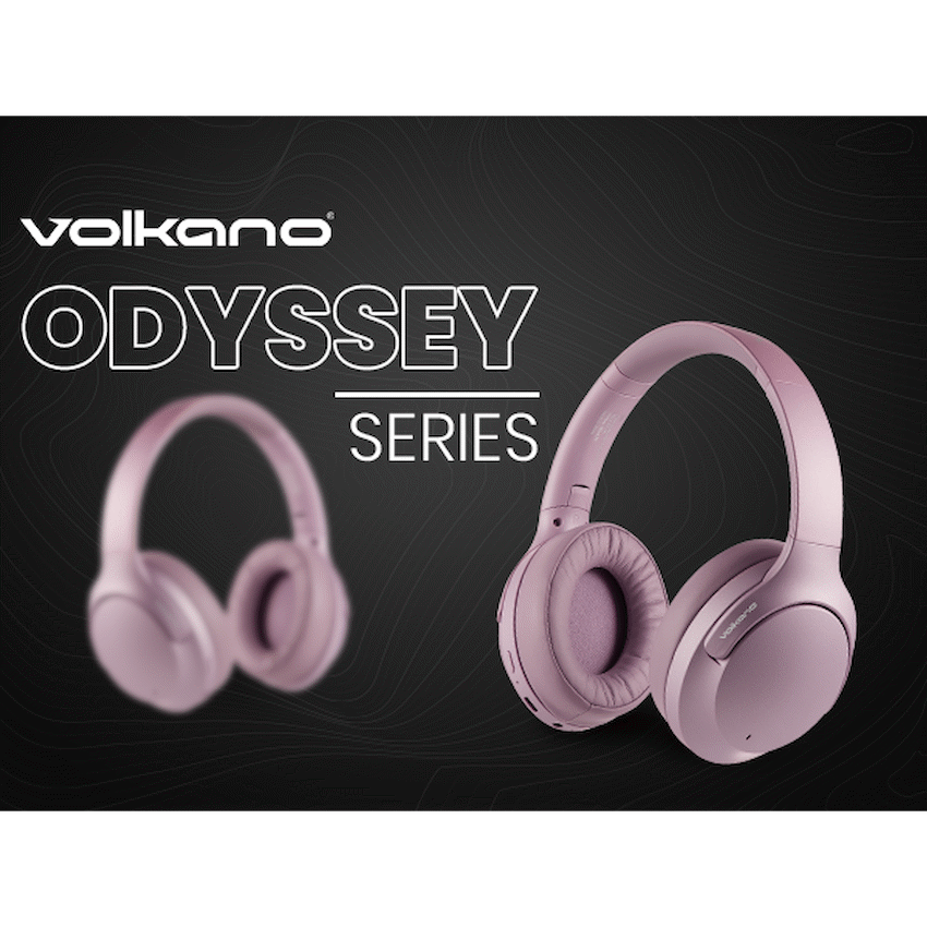 Volkano Odyssey ANC Bluetooth Wireless Headphone - Rose Gold