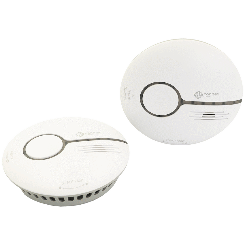 Smart Wi-Fi Smoke Detector Alarm Twin Pack