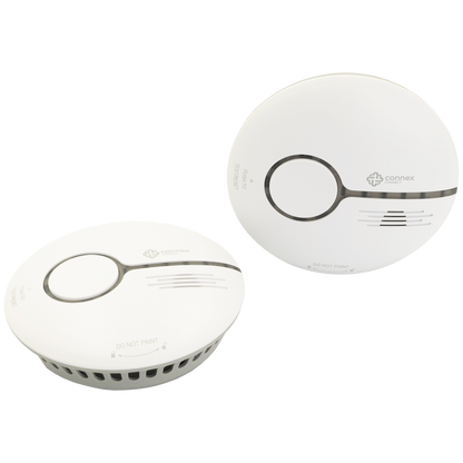 Smart Wi-Fi Smoke Detector Alarm Twin Pack