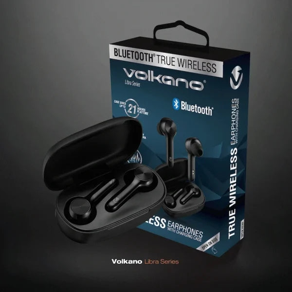 Volkano Libra Series Tws Earphones Charging Case Black - Everyday Elektronics South Africa