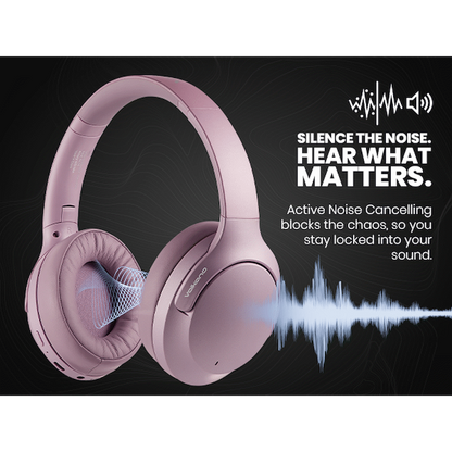 Volkano Odyssey ANC Bluetooth Wireless Headphone - Rose Gold