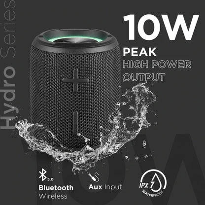 Volkano Hydro Series Ipx7 Bluetooth Speaker Black - Everyday Elektronics South Africa