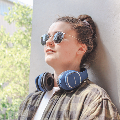 Volkano Phonic Series Bluetooth Full Size Headphones - Blue