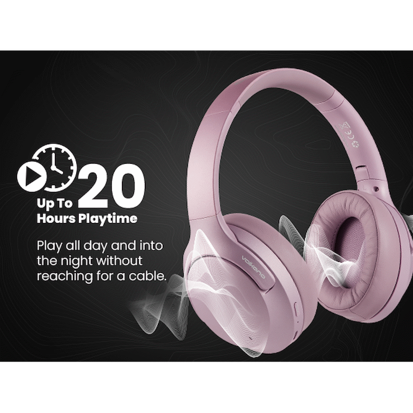 Volkano Odyssey ANC Bluetooth Wireless Headphone - Rose Gold