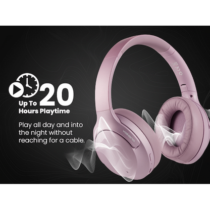 Volkano Odyssey ANC Bluetooth Wireless Headphone - Rose Gold