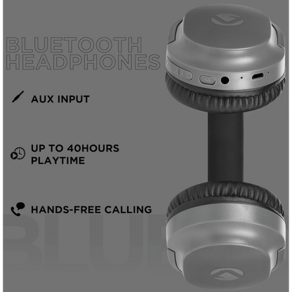 Volkano Pebble Series Bluetooth Headphones - Dark Grey