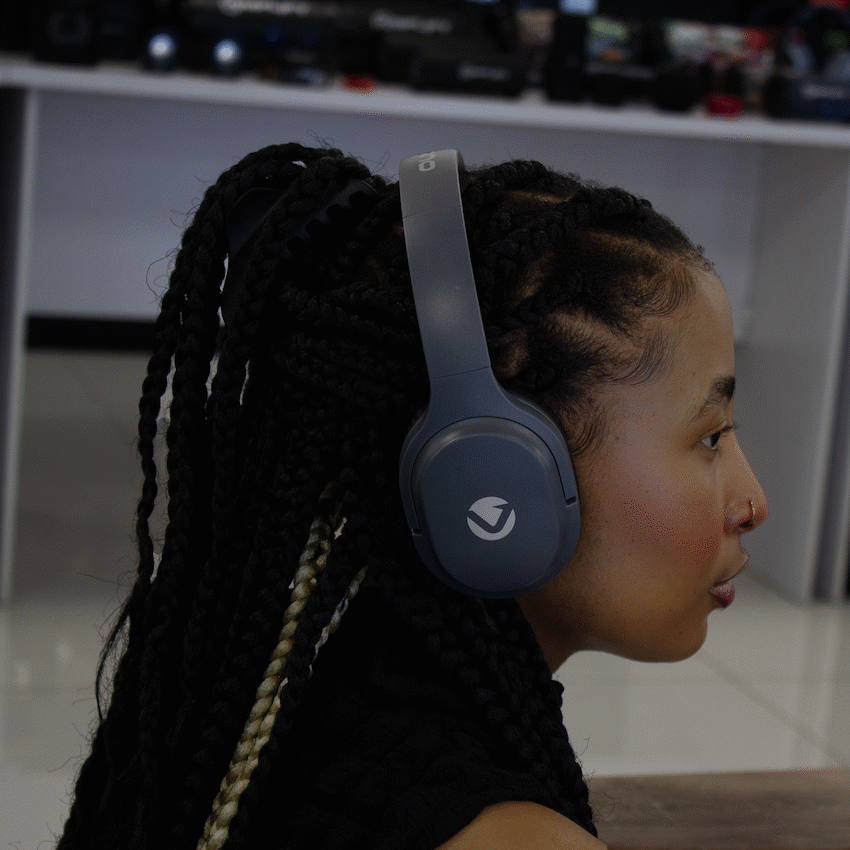 Volkano Pebble Series Bluetooth Headphones - Dark Grey