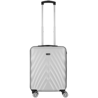 Travelwize Terra ABS 55cm 4-Wheels Spinner Luggage Silver