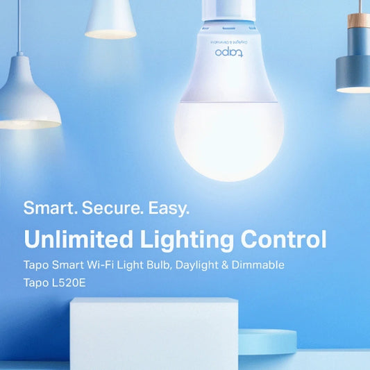 TP-Link Tapo L520E Smart Wi-Fi Light Bulb, Daylight & Dimmable