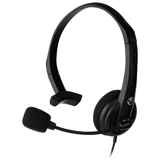 Volkano Chat series mono headset with boom microphone.