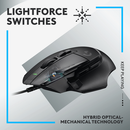 Logitech(R) G502 X Gaming Mouse - Black