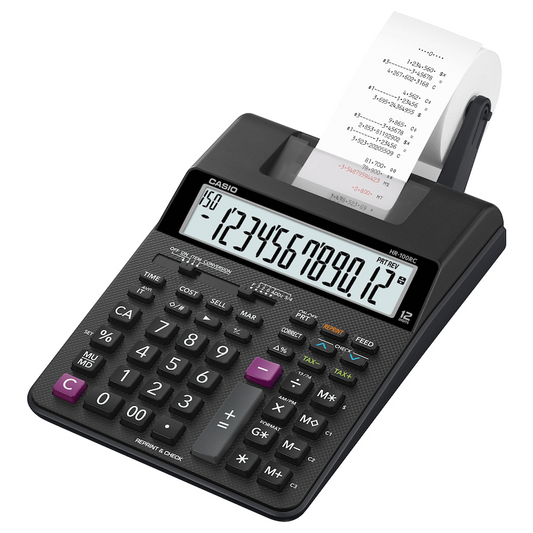Casio HR-100RC BK Printing Calculator