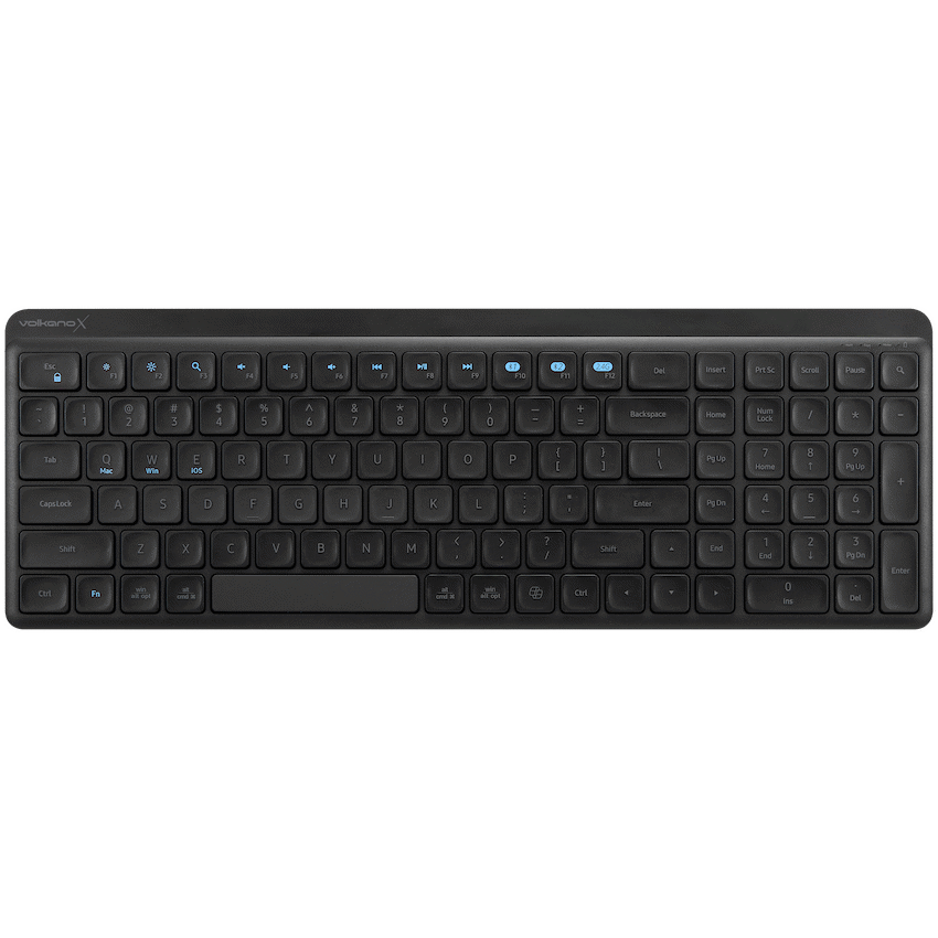 VolkanoX Scorch Bluetooth Wireless Keyboard and Mouse Combo - Graphite