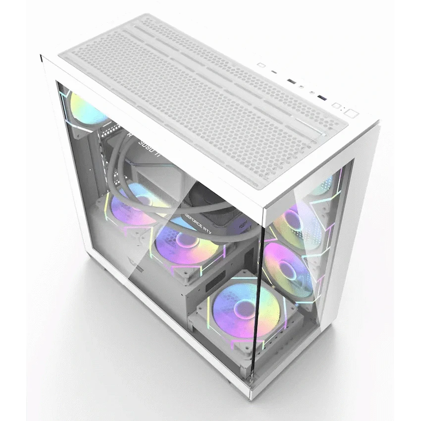 darkFlash DS900 ATX Computer Case - White