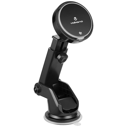 Volkano Sentinel Series Qi2.2 Magnetic Wireless Charging Car Dash Mount Phone Holder - Black