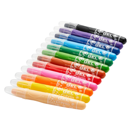 Spider-Man 12 Gel Crayons - Twist Action - Multi