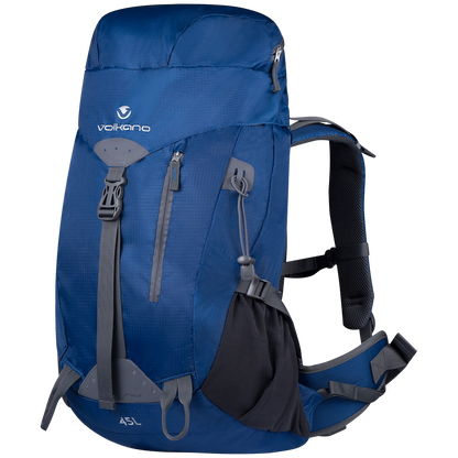 Volkano Glacier 45L Hiking Backpack Blue