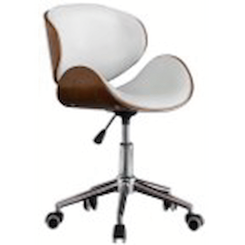 Amos Mid Back Office Chair - White