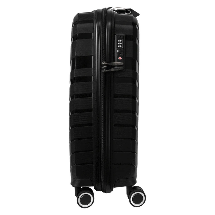Travelwize Java PP 4-Wheel Spinner 55cm Luggage - Black
