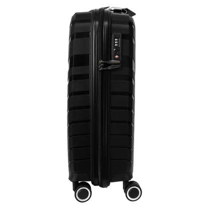 Travelwize Java PP 4-Wheel Spinner 55cm Luggage - Black