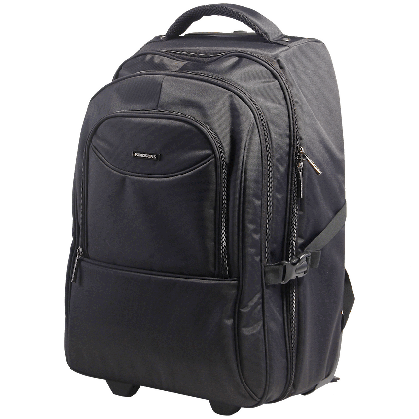 Kingsons Prime 15.6" Laptop Trolley Backpack - Black