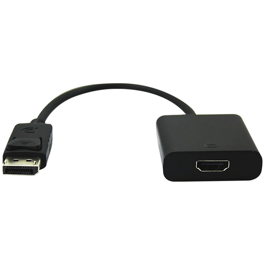 Volkano Port Series DisplayPort to 4K HDMI Converter 10cm - Black