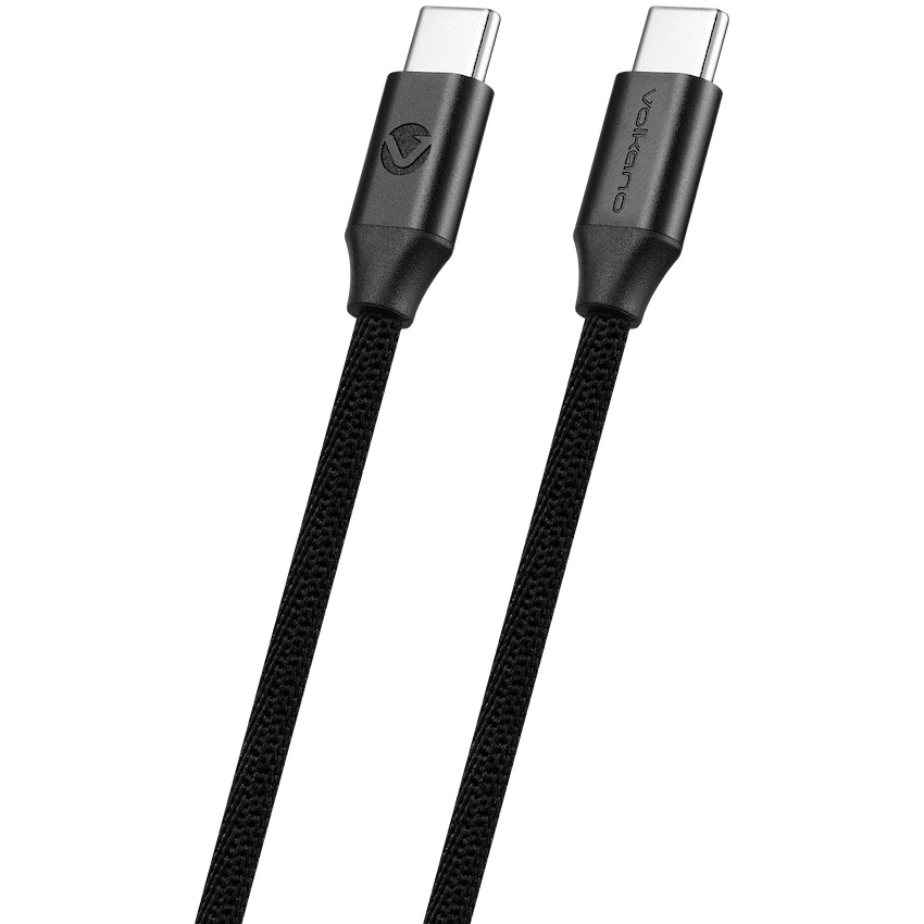 Volkano Weave Series Type-C to Type-C Cable 3m 60w - Black