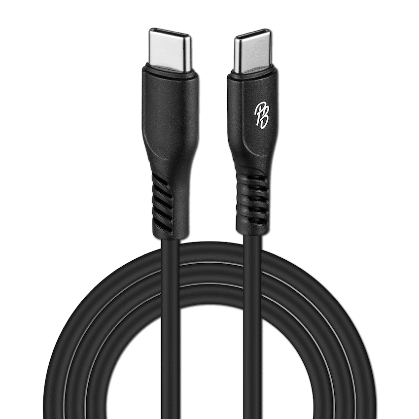 Pro Bass Fuse Series 1m Type-C to Type-C Cable - Black