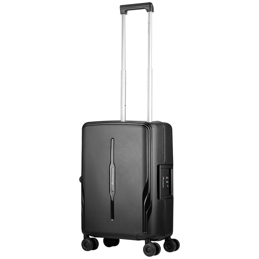 Travelwize Clipper PP 55cm 4-Wheel Spinner Luggage Black