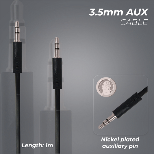 Bounce Cord Series AUX Cable - Black