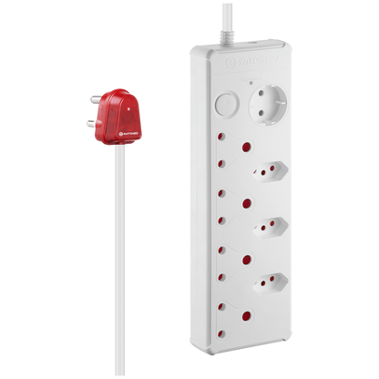 SWITCHED 8-way High Surge Multiplug 0.5m