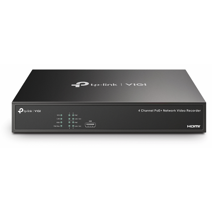 TP-Link Vigi NVR1004H-4P 4-Channel PoE Network Video Recorder