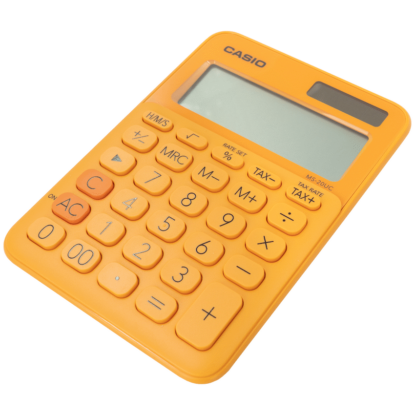 Casio MS-20UC - Desktop Calculator 12-Digit - Orange