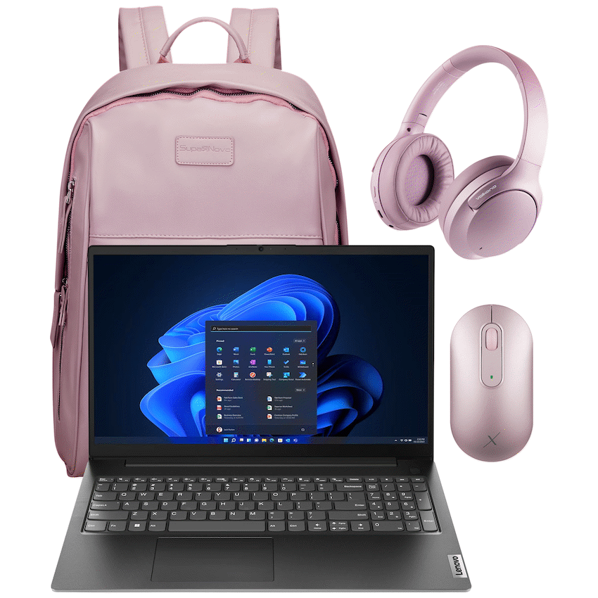 Lenovo Laptop 82YU010NSA - V15 AMD Ryzen 3 8/256 Ladies Laptop Bundle