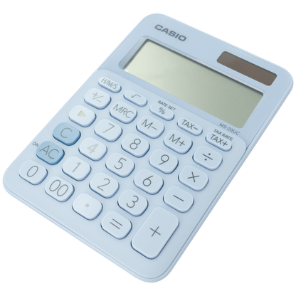 Casio MS-20UC - Desktop Calculator 12-Digit - Light Blue