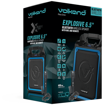 VolkanoX Heavy Series 6.5" Speaker with Wired Mic
