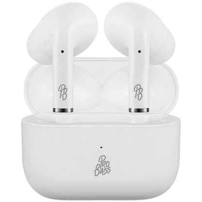 Pro Bass Pulse Buds True Wireless Earphones with Charging Case - White