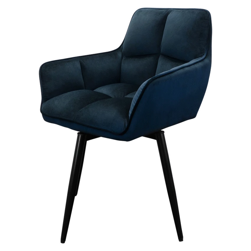 Everfurn Japan Casual Velvet Chair with Swivel - 2 Pack