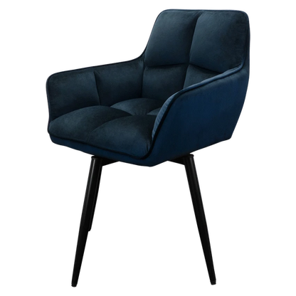 Everfurn Japan Casual Velvet Chair with Swivel - 2 Pack