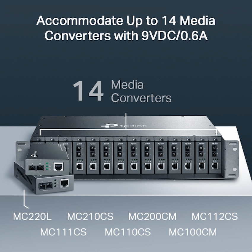 TP-Link TL-MC1400 14-Slot Rackmount Chassis