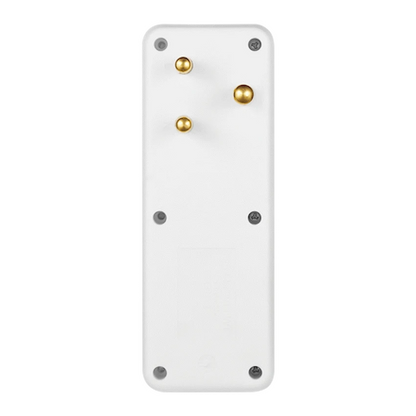Ellies 4-Way Schuko Adaptor - White