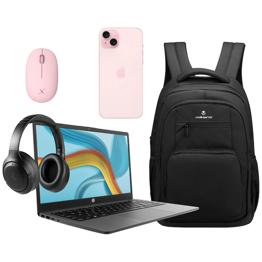 MTP03HX/A iPhone 15 128GB | HP 245 G10 14 inch 8GB/256GB Win11 - Bag+Mouse+Headphone