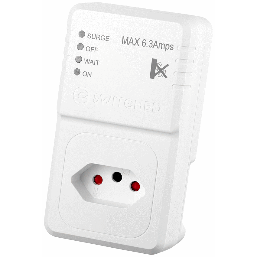 Switched 1-Way TV Surge Adaptor with SANS 164-2