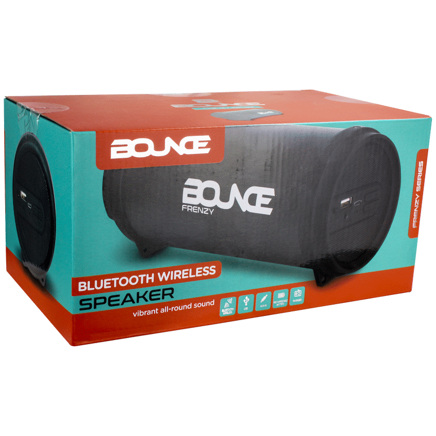 Bounce Frenzy Series Mini Tube BT Speaker - Black (Replaces Turbo)