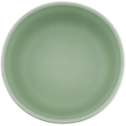 Echo Baby Silicone Suction Bowl - Sage