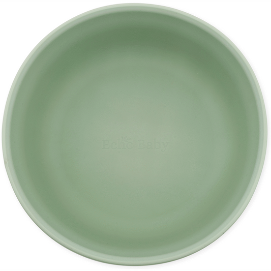 Echo Baby Silicone Suction Bowl - Sage