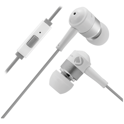 Volkano Earphones with Mic - Stannic Series - White