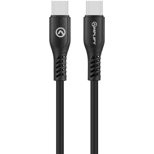 Amplify CoreCharge 1.2m USB-C to USB-C Cable - Black