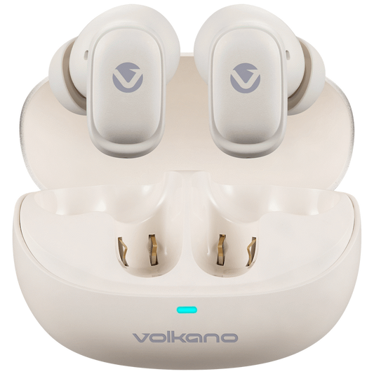 Volkano Sugar-Cube Active Noise-Cancelling True Wireless Earphones - Nude