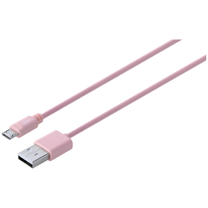 Pro Bass Power Series Boxed Round Micro USB Cable - Pink